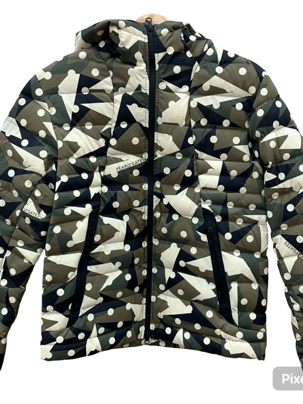 PEARLY GATES Men's Khaki Camouflage Pattern Golf Jacket Size 4 ( Medium ) 10800